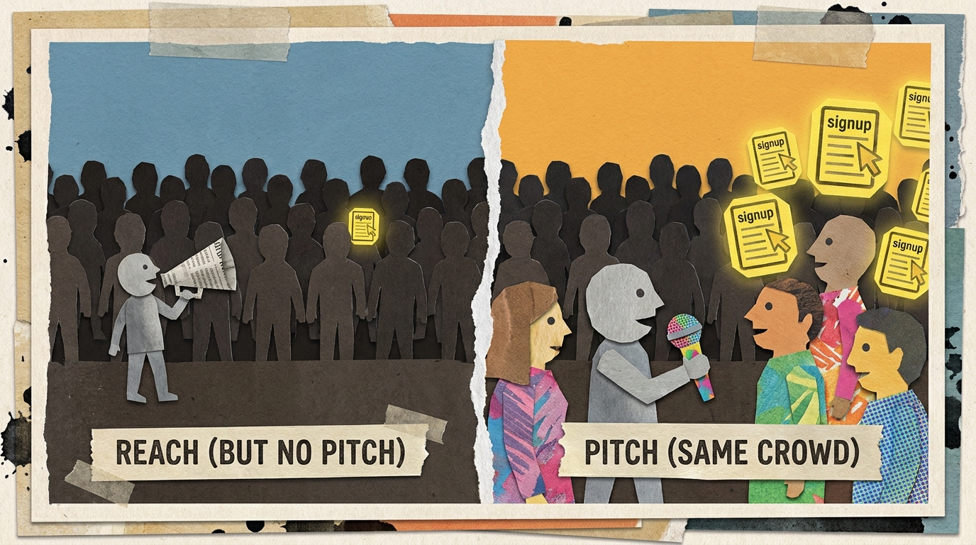 Low Signups? The Problem Is Usually Your Pitch, Not Your Reach